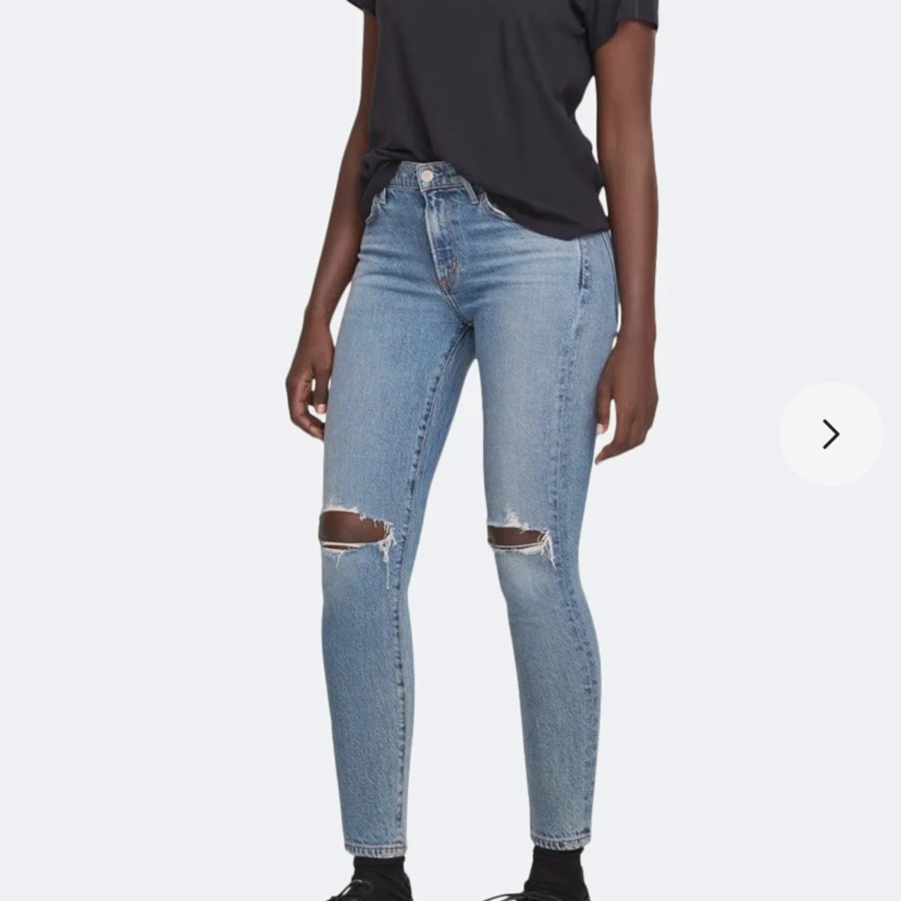 Agolde Sophie Ripped Skinny Jeans in Coastal